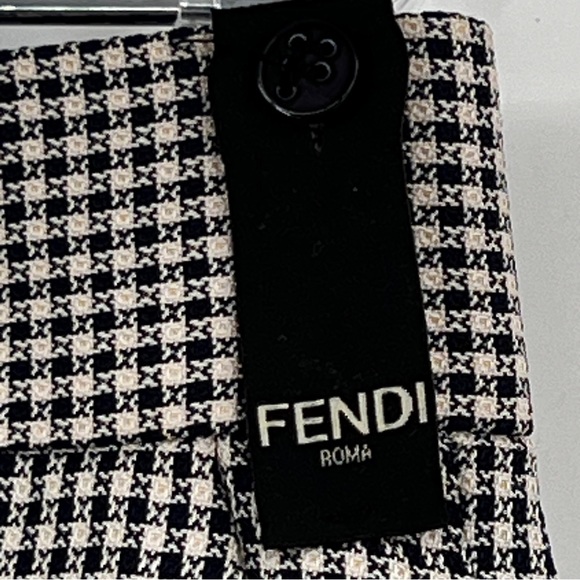 Men’s Fendi Houndstooth Slacks (EU Size 50) Great Condition Wardrobe Staple - Picture 13 of 16